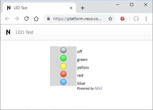 LED Status Light Example